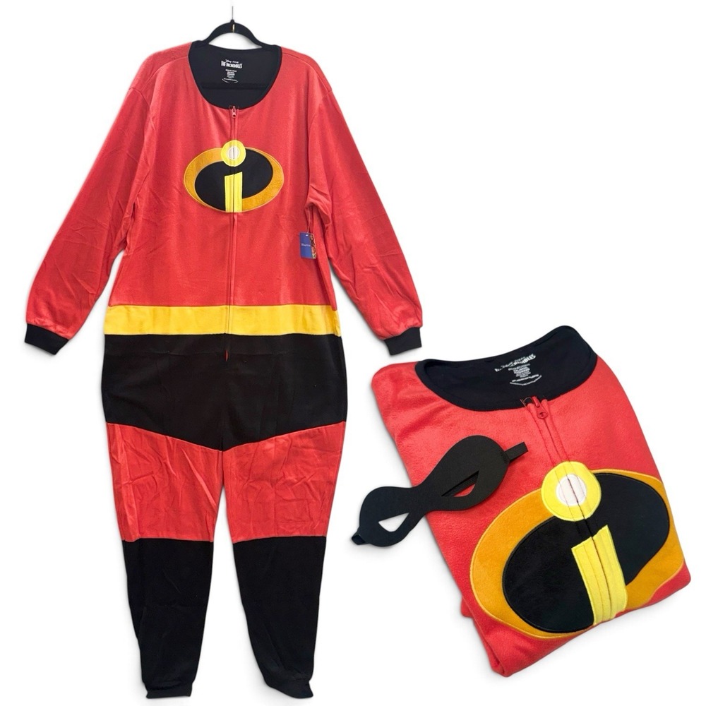 Disney Pixar Incredibles 2 Mr. Incredible Halloween Costume PJ Zip Bodysuit 2XL